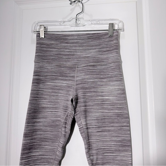 Lululemon Align Crop 21" Mini Space Dye Herringbone Jacquard Black Cherry 6 - Picture 9 of 15